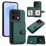 Xiaomi Poco X6 5G / Xiaomi Redmi Note 13 Pro 5G Skal RFID-blockerande korthållare Stativ TPU + PU-läder mobilskal