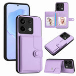 For Xiaomi Poco X6 5G / Xiaomi Redmi Note 13 Pro 5G Case RFID Blocking Card Holder Kickstand TPU + PU Leather Phone Back Cover