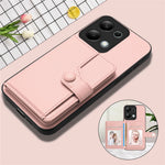 For Xiaomi Redmi Note 13 Pro 4G Case RFID Blocking Card Holder Kickstand TPU + PU Leather Phone Back Cover