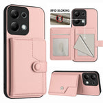 For Xiaomi Redmi Note 13 Pro 4G Case RFID Blocking Card Holder Kickstand TPU + PU Leather Phone Back Cover