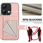 For Xiaomi Redmi Note 13 Pro 4G Case RFID Blocking Card Holder Kickstand TPU + PU Leather Phone Back Cover