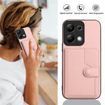 For Xiaomi Redmi Note 13 Pro 4G Case RFID Blocking Card Holder Kickstand TPU + PU Leather Phone Back Cover