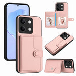 For Xiaomi Redmi Note 13 5G Case RFID Blocking Card Holder Kickstand TPU + PU Leather Phone Back Cover