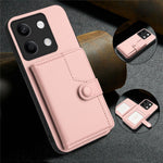 For Xiaomi Redmi Note 13 5G Case RFID Blocking Card Holder Kickstand TPU + PU Leather Phone Back Cover