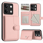 For Xiaomi Redmi Note 13 5G Case RFID Blocking Card Holder Kickstand TPU + PU Leather Phone Back Cover