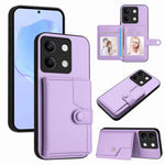 For Xiaomi Redmi Note 13 5G Case RFID Blocking Card Holder Kickstand TPU + PU Leather Phone Back Cover