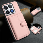 For Xiaomi 14T Pro Case RFID Blocking Card Holder Kickstand TPU + PU Leather Phone Back Cover
