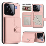 For Xiaomi 15 Case RFID Blocking Card Holder Kickstand TPU + PU Leather Phone Back Cover