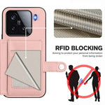 For Xiaomi 15 Case RFID Blocking Card Holder Kickstand TPU + PU Leather Phone Back Cover