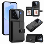 For Xiaomi 15 Case RFID Blocking Card Holder Kickstand TPU + PU Leather Phone Back Cover