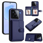 For Xiaomi 15 Case RFID Blocking Card Holder Kickstand TPU + PU Leather Phone Back Cover