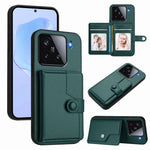 For Xiaomi 15 Case RFID Blocking Card Holder Kickstand TPU + PU Leather Phone Back Cover