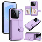 For Xiaomi 15 Case RFID Blocking Card Holder Kickstand TPU + PU Leather Phone Back Cover