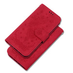 Xiaomi Redmi A1 4G / A2 4G Rose Butterfly Printed PU Leather Phone Case Stand Feature Magnetic Phone Cover with Rem