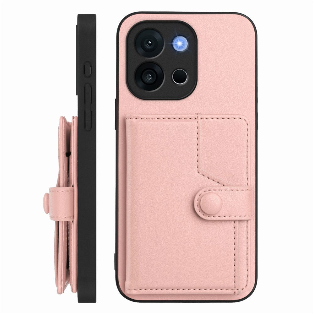 For OnePlus 13T 5G Case RFID Blocking Card Holder Kickstand TPU + PU Leather Phone Back Cover