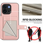 For OnePlus 13T 5G Case RFID Blocking Card Holder Kickstand TPU + PU Leather Phone Back Cover