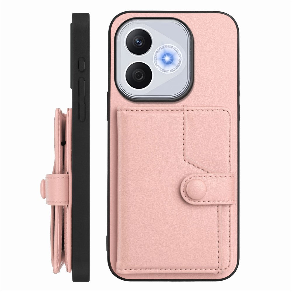 For Honor X70i / Honor 400 Lite 5G Case RFID Blocking Card Holder Kickstand TPU + PU Leather Phone Back Cover