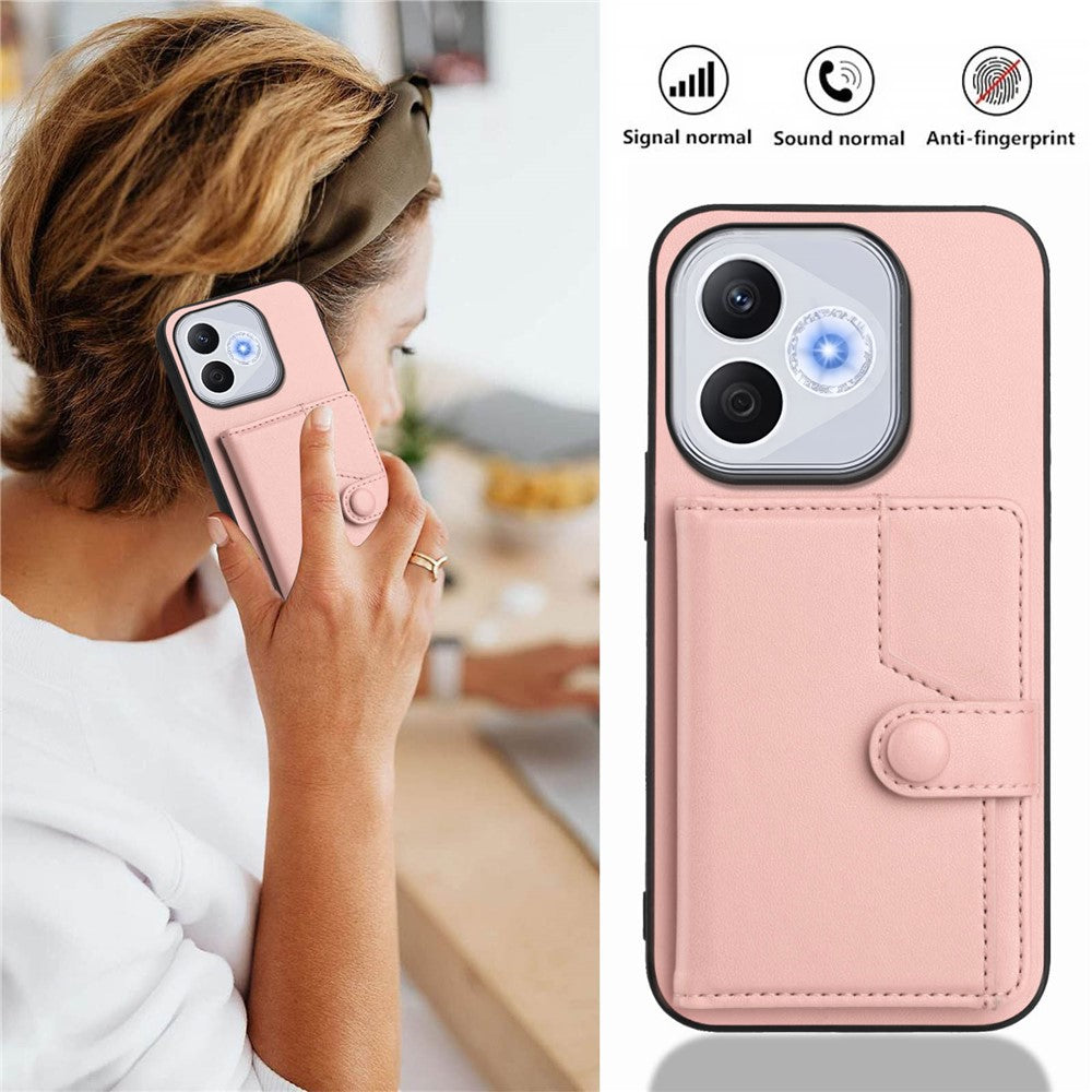 For Honor X70i / Honor 400 Lite 5G Case RFID Blocking Card Holder Kickstand TPU + PU Leather Phone Back Cover