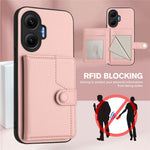 For Xiaomi Poco F7 5G / Redmi Turbo 4 Pro 5G Case RFID Blocking Card Holder Kickstand TPU + PU Leather Phone Back Cover