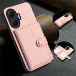 For Xiaomi Poco F7 5G / Redmi Turbo 4 Pro 5G Case RFID Blocking Card Holder Kickstand TPU + PU Leather Phone Back Cover