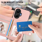 For Xiaomi Poco F7 5G / Redmi Turbo 4 Pro 5G Case RFID Blocking Card Holder Kickstand TPU + PU Leather Phone Back Cover