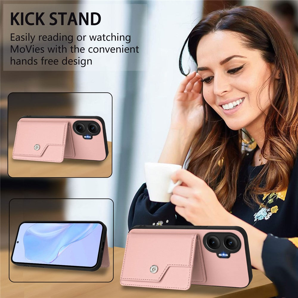 For Xiaomi Poco F7 5G / Redmi Turbo 4 Pro 5G Case RFID Blocking Card Holder Kickstand TPU + PU Leather Phone Back Cover