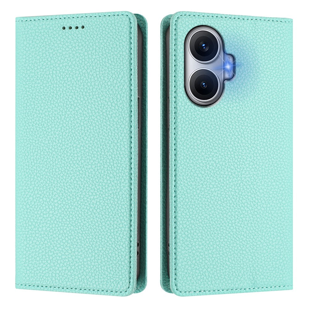 For Xiaomi Poco F7 5G / Redmi Turbo 4 Pro 5G Wallet Case RFID Blocking Litchi Texture Leather Mobile Cover