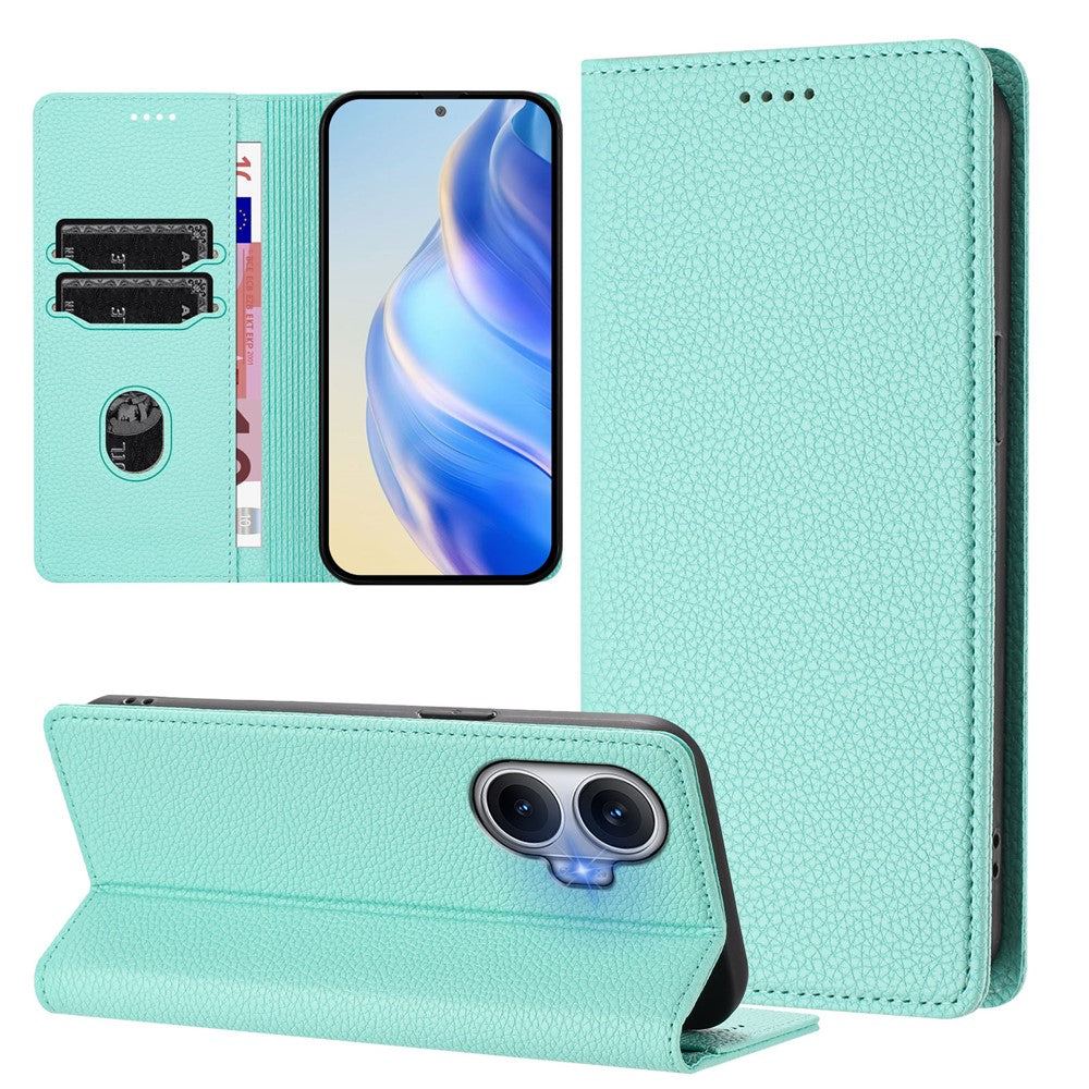 For Xiaomi Poco F7 5G / Redmi Turbo 4 Pro 5G Wallet Case RFID Blocking Litchi Texture Leather Mobile Cover