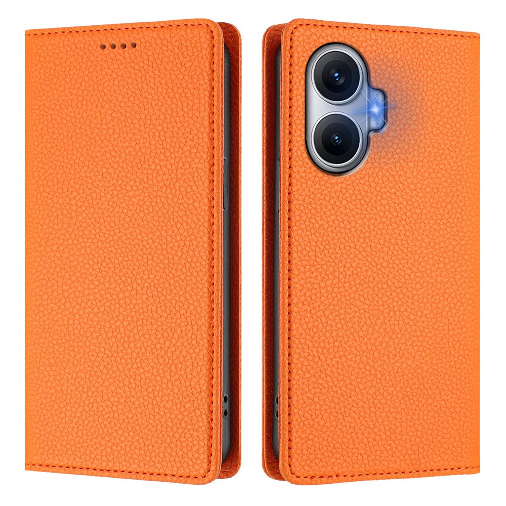 For Xiaomi Poco F7 5G / Redmi Turbo 4 Pro 5G Wallet Case RFID Blocking Litchi Texture Leather Mobile Cover