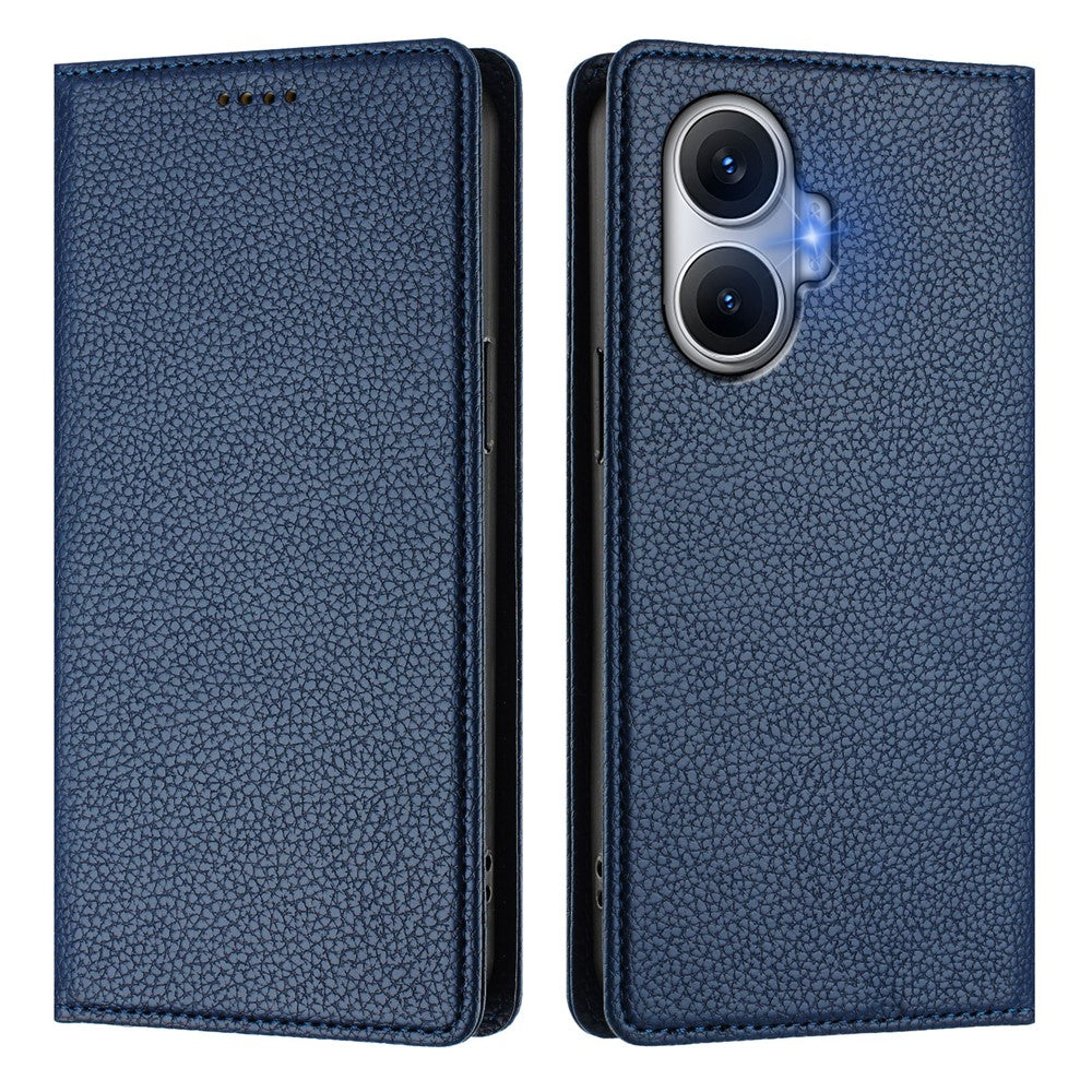 For Xiaomi Poco F7 5G / Redmi Turbo 4 Pro 5G Wallet Case RFID Blocking Litchi Texture Leather Mobile Cover