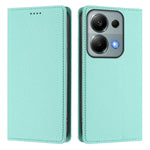 For Xiaomi Poco M6 Pro 4G / Xiaomi Redmi Note 13 Pro 4G Wallet Case RFID Blocking Litchi Texture Leather Mobile Cover