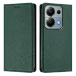 For Xiaomi Poco M6 Pro 4G / Xiaomi Redmi Note 13 Pro 4G Wallet Case RFID Blocking Litchi Texture Leather Mobile Cover