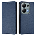 For Xiaomi Poco M6 Pro 4G / Xiaomi Redmi Note 13 Pro 4G Wallet Case RFID Blocking Litchi Texture Leather Mobile Cover