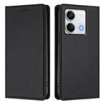 Xiaomi Redmi Note 13 5G (Kina) / Xiaomi Redmi Note 13 5G plånboksfodral RFID-blockerande läder med litchitextur
