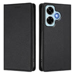 For Xiaomi Redmi Note 13 4G Wallet Case RFID Blocking Litchi Texture Leather Mobile Cover