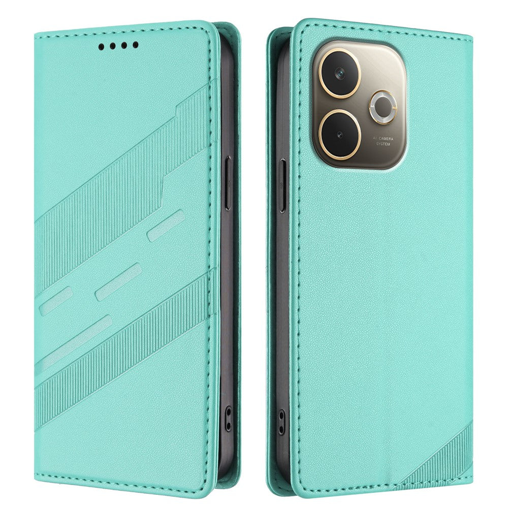 For Oppo A5 Pro 5G (Global) Phone Cases Punk Style Imprinted Wallet Stand Leather Cover