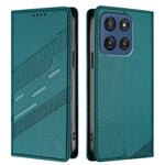 For Motorola Edge 60 5G Phone Cases Punk Style Imprinted Wallet Stand Leather Cover