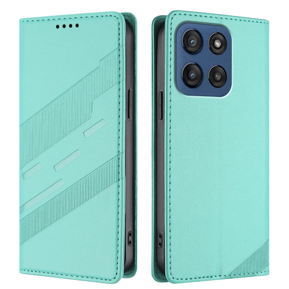 For Motorola Edge 60 5G Phone Cases Punk Style Imprinted Wallet Stand Leather Cover