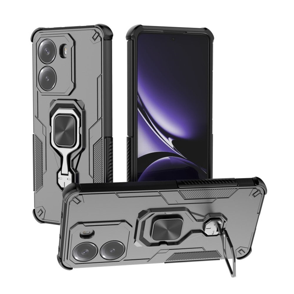 WANLONFENG For Xiaomi Redmi Turbo 4 5G Phone Case  PC TPU Back Cover Kickstand with Tempered Glass