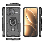 WANLONFENG För Xiaomi Poco F7 Ultra 5G / Xiaomi Redmi K80 Pro 5G mobilskal PC TPU Baksida Stativ med Härdat Glas