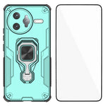 WANLONFENG För Xiaomi Poco F7 Ultra 5G / Xiaomi Redmi K80 Pro 5G mobilskal PC TPU Baksida Stativ med Härdat Glas