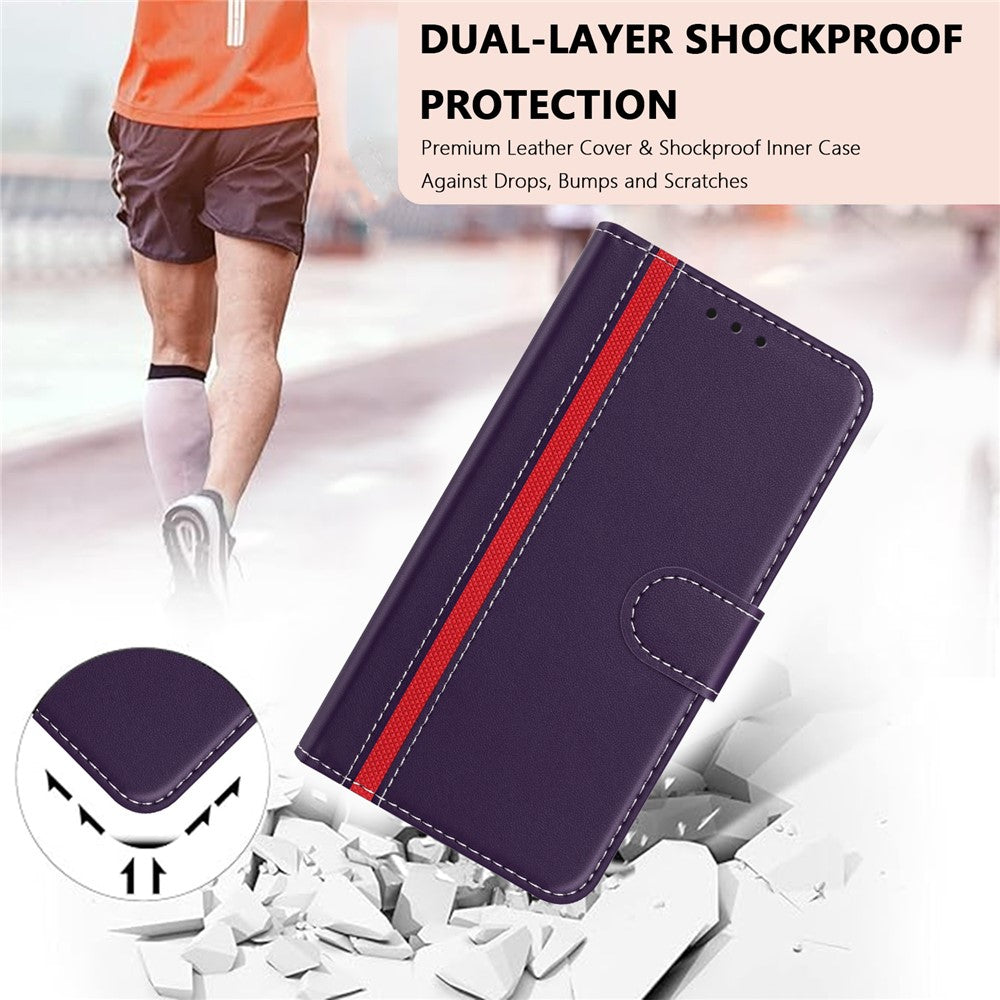 Xiaomi 15 mobilskal Plånboksfodral Färgskarvande Läderfodral med Magnetspänne