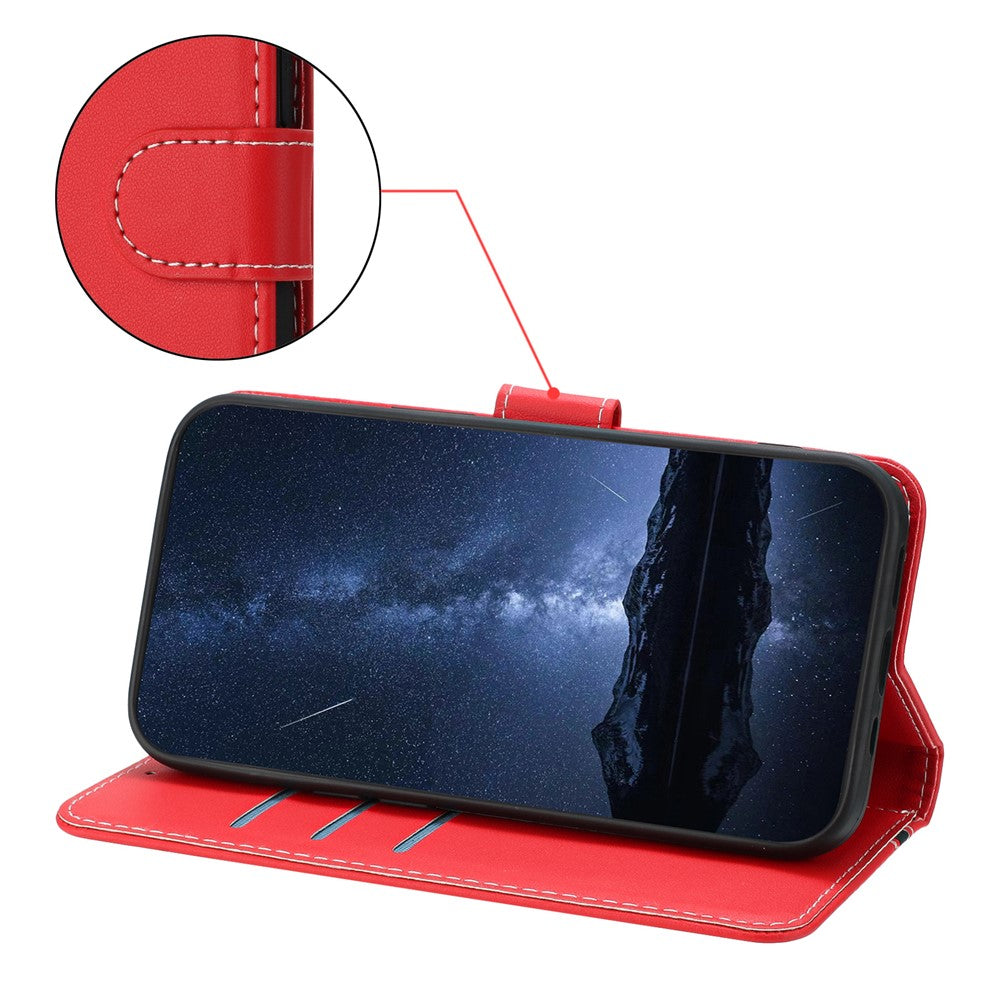 For Xiaomi 14 Ultra Phone Cases Wallet Stand Color Splicing Leather Cover with Magnetic Clasp