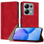 For Xiaomi Redmi Note 13 Pro 4G Leather Case Triangle Patchwork Wallet Stand Shockproof Phone Cover
