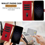 For Xiaomi Redmi Note 13 Pro 4G Leather Case Triangle Patchwork Wallet Stand Shockproof Phone Cover