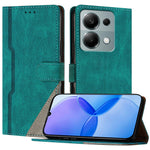For Xiaomi Redmi Note 13 Pro 4G Leather Case Triangle Patchwork Wallet Stand Shockproof Phone Cover