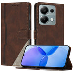 For Xiaomi Redmi Note 13 Pro 4G Leather Case Triangle Patchwork Wallet Stand Shockproof Phone Cover