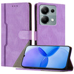 For Xiaomi Redmi Note 13 Pro 4G Leather Case Triangle Patchwork Wallet Stand Shockproof Phone Cover
