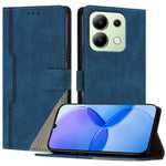 For Xiaomi Redmi Note 13 4G Leather Case Triangle Patchwork Wallet Stand Shockproof Phone Cover