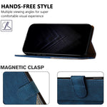 For Xiaomi Redmi Note 13 4G Leather Case Triangle Patchwork Wallet Stand Shockproof Phone Cover